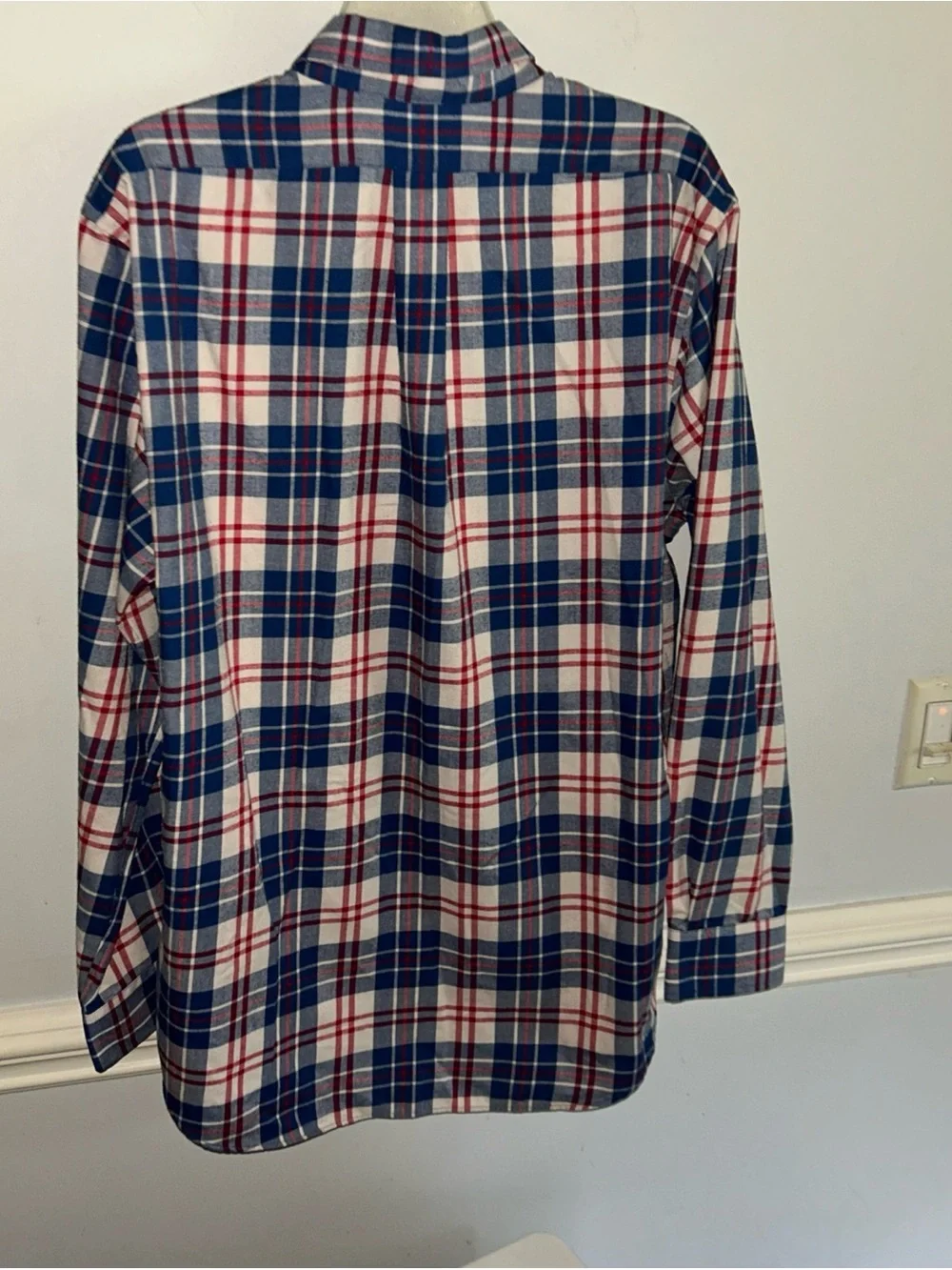 Vineyard Vines Navy, Red & White Plaid Button-Down Shirt